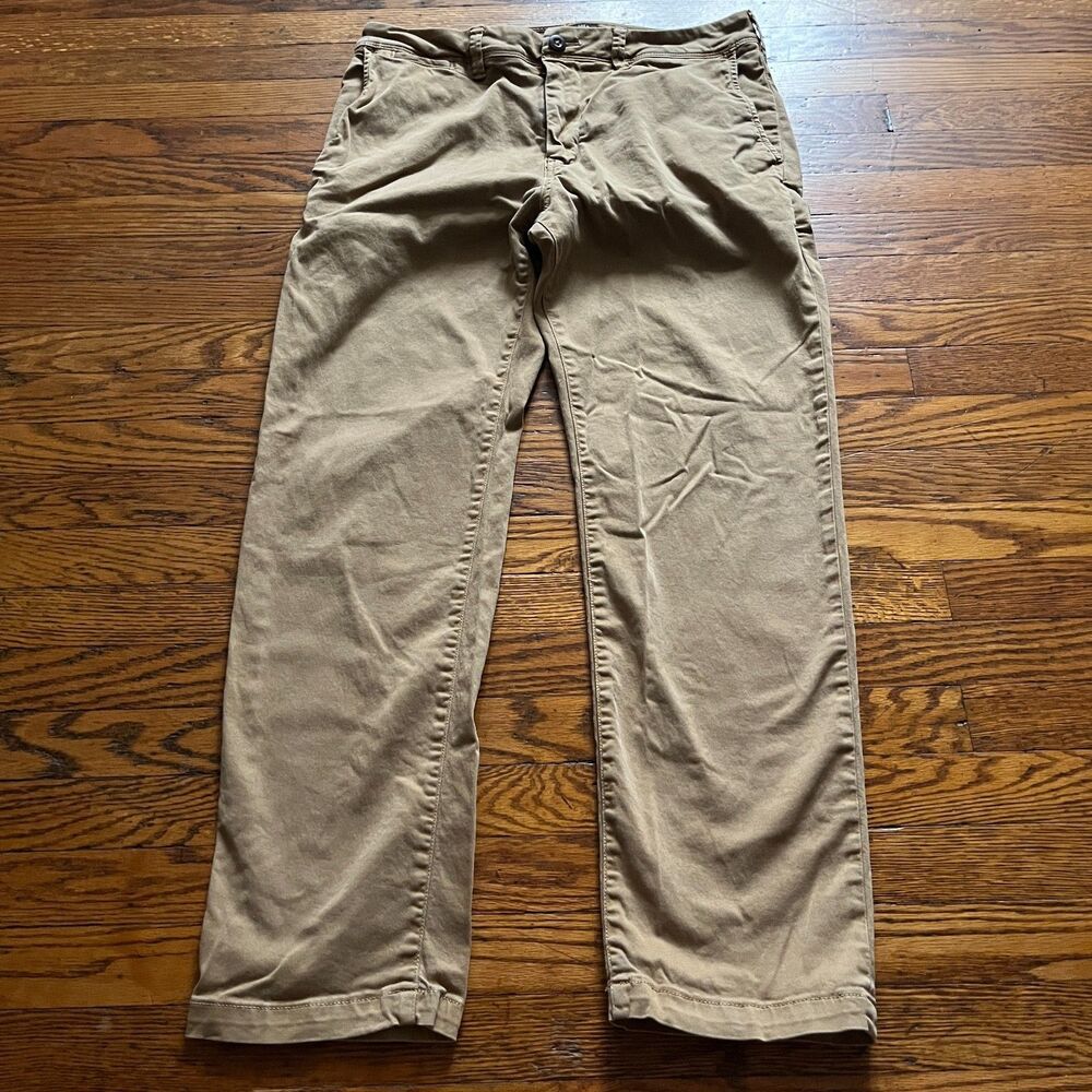 American Eagle Extreme Flex Stretch Khaki Chino Pants Trousers Men's Size 32x30